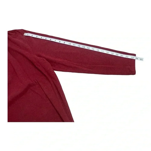 G.H. Bass & Co Dark Red Long Sleeve Knit Henley Tee Mens size Large - Picture 9 of 11